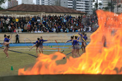 O Colégio Estadual do Paraná celebrou nesta quinta-feira (23), em sua pista de atletismo, o Dia Olímpico Mundial. Diversas atividades foram promovidas para marcar a data – homenagens a ex-atletas, paratletas, professores aposentados e antigos alunos, além de apresentações de ginástica rítmica, atletismo e o acendimento simbólico da tocha olímpica. O evento integra o calendário de comemorações dos 170 anos de existência da instituição.