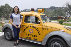 Foi uma oportunidade para que os alunos recebessem novos conhecimentos. “A atividade é muito importante porque mostrou aos alunos que a polícia não é só segurança. Conhecemos mais sobre a função da polícia, conhecemos um pouco mais sobre o assunto”, disse a aluna Kaelen Bianca Simões, 15 anos, do 1º ano do ensino médio.