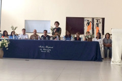 A Secretaria de Estado da Educação entregou nesta terça-feira (22), em Wenceslau Braz, no Norte Pioneiro, o Prêmio de Gestão às escolas que desenvolvem projetos pedagógicos inéditos e incentivam a participação da comunidade na administração financeira da unidade. A premiação faz parte das linhas gerais do programa Minha Escola Tem Ação (Meta), que busca reduzir os índices de evasão e elevar a qualidade do ensino por meio da gestão escolar participativa.