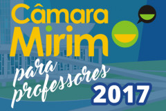 O programa Câmara Mirim leva professores e alunos do ensino fundamental para vivenciar o cotidiano de um deputado federal em Brasília.