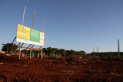 Construção do Centro Estadual de Educação Profissional (CEEP) Laranjeiras do Sul. Obra foi visitada, em setembro, pelo vice-governador e secretário de Estado da Educação, Flávio Arns. A previsão é que o novo prédio escolar seja entregue em julho de 2012 e atenda a 1.260 alunos.