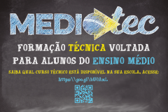 As inscrições para os cursos técnicos do MedioTec, do Ministério da Educação, terminam na próxima segunda-feira (31). Podem se candidatar estudantes da rede pública, com idade mínima de 15 anos, e que estejam cursando o 2º ou 3º ano do ensino médio regular. Não há taxa de inscrição ou qualquer cobrança de mensalidade.