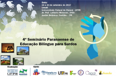 O 4º Seminário Paranaense de Educação Bilíngue para Surdos será realizado em Curitiba, de 22 a 23 de setembro, para debater políticas públicas e linguísticas para estudantes surdos matriculados em escolas comuns, Salas de Recursos Multifuncionais e em Escolas Bilíngues do Estado do Paraná.