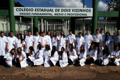 Alunos do MedioTec do Colégio Estadual Dois Vizinhos.