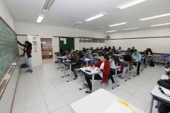 Secretaria Estadual de Educação do Paraná; CEEP Erotides A.Nichele em Fazenda Rio Grande que oferta cursos técnico. 16-04-18. Foto: Hedeson Alves