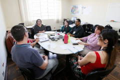 Representantes do Departamento de Educação e Trabalho, Ministério do Trabalho (MTE) e Colégio Estadual do Paraná, se reuniram nessa quarta-feira (25), em Curitiba, para discutir o Curso Técnico em Produção de Áudio e Vídeo
