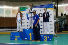 A estudante Fabiana Nayara da Silva Santiago, de 16 anos, vai a compor a delegação brasileira na 17° da Gymnasiade, maior competição esportiva escolar do mundo, que acontece entre 02 e 09 de maio, em Marrakesh, no Marrocos. Aluna do Colégio Estadual São João, em Cascavel, ela participará do torneio organizado pela Federação Internacional do Desporto Escolar e que reúne estudantes de vários países, em diferentes modalidades esportivas.