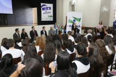 Secretaria Estadual de Educação do Paraná; Colégio Estadual Sagrada Familia em Campo Largo, palestra com representantes dos três poderes, Geração Atitute. 11-05-18. Foto: Hedeson Alves