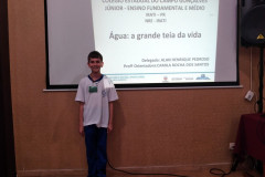 O trabalho “Água: a grande teia da vida”, de estudantes do Colégio Estadual do Campo Gonçalves Junior, vai representar o Paraná na 5ª edição da Conferência Nacional Infantojuvenil pelo Meio Ambiente, em Brasília. 