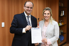 Governadora Cida Borghetti durante audiência com o ministro da Educação, Rossieli Soares.  -  Brasília, 30/10/2018  -  Foto: Luis Fortes/Ministério Educação