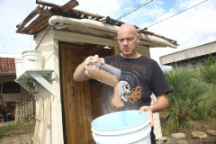 Sanitário ecológico na escola estadual Newton Freire Maia em Pinhais.Na imagem, Marcos Aurélio Wosch. Pinhais,12/03/2019 Foto:Jaelson Lucas / ANPr