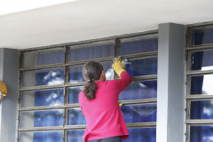 Secretaria Estadual de Educação do Paraná; Colégio Estadual Narciso Mendes no bairro Xaxim. Foto: Hedeson Alves