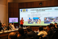 O Governador Carlos Massa Ratinho Júnior, durante reunião com a equipe de governo. 09/09/2019 - Foto: Geraldo Bubniak/AEN