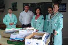 Material irá beneficiar estudantes  internados em clínica de União da Vitória e impossibilitados de frequentar a escola.