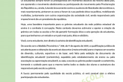 Mensagem da Secretaria para o Dia do Estudante