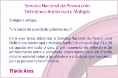 Semana da Pessoa com Deficiência Intelectual e Múltipla