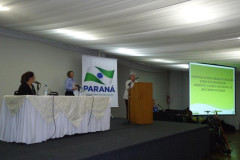 Abertura do Simpósio Ensino Médio Integrado Eixos Tecnológicos na última segunda-feira (10) em Foz do Iguaçu.