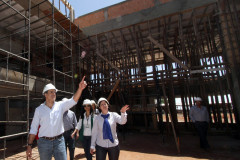 O governador Beto Richa visita as obras do Centro Estadual de Educação Profissional de Ibaiti.
