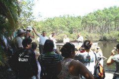 Durante dois dias de evento, em Paranaguá, foram ministradas palestra, oficinas, além da realização de prática de campo no Parque Floresta Estadual do Palmito visando à efetivação do Programa Parque Escola.
