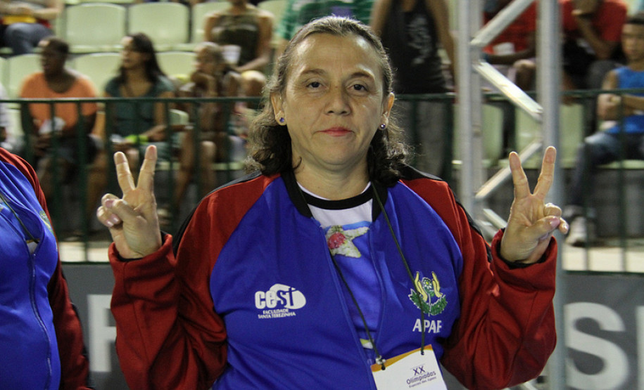 Participante da das Olimpíadas Especiais das Apaes