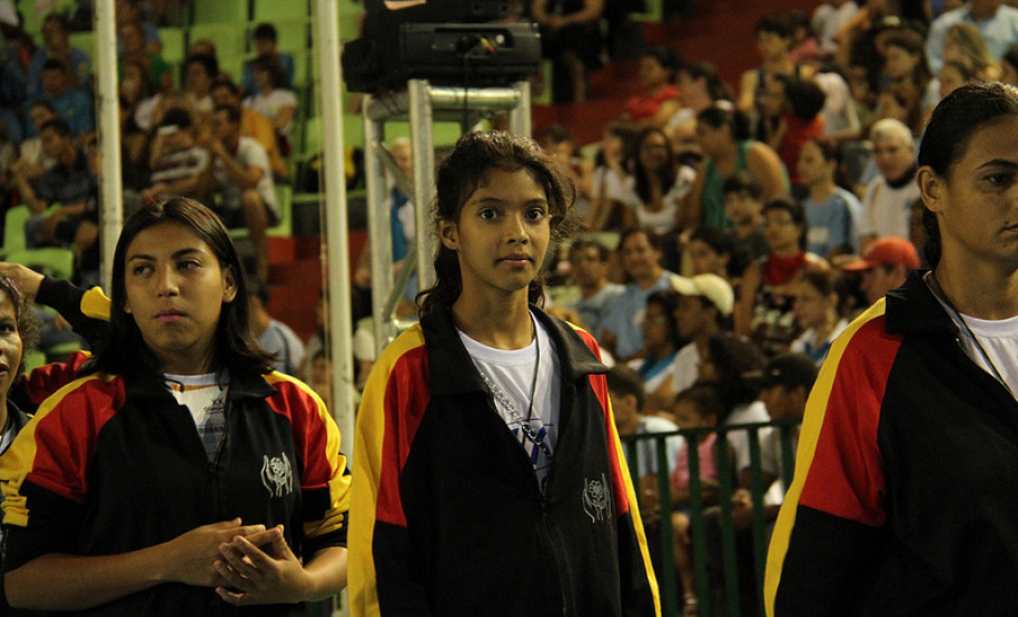 Participantes da das Olimpíadas Especiais das Apaes