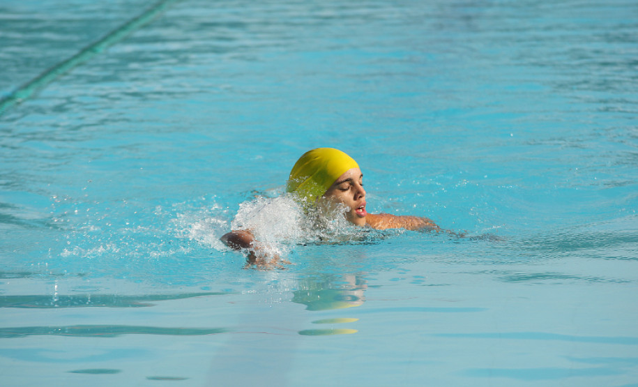 MARINGÁ-PR / XX OLIMPÍADAS ESPECIAÍS DAS APAES - VILA OLÍMPICA - COMPETIÇÃO: NATAÇÃO 25M PEITO - Raquel Alves - (Apae - Tocantins) - Foto: Giuliano Gomes