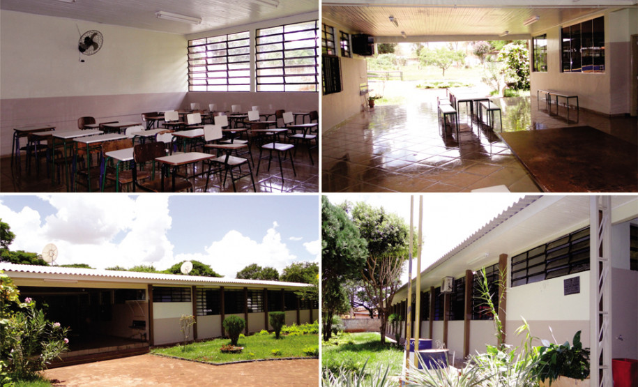 Programa foi implantado pela Secretaria da Educação para facilitar o processo de execução de obras de reparos em escolas da rede estadual. Instalações do Colégio Estadual Maria Gomes Bezerra, em Ubiratã.