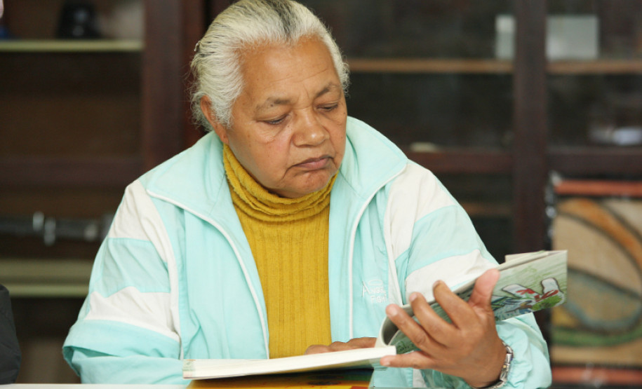 TATUQUARA-PR 14 DE NOVEMBRO DE 2012 - COLÉGIO ESTADUAL GUILHERME MARANHÃO - PARANÁ ALFABETIZADO - NA FOTO: Jociane Lucia Azevedo