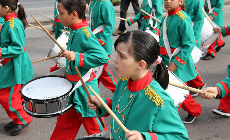 Apresentação durante Desfile do Sete de Setembro, em Curitiba.