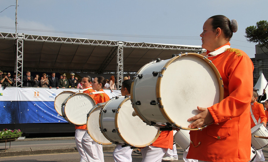 Apresentação durante Desfile do Sete de Setembro, em Curitiba.