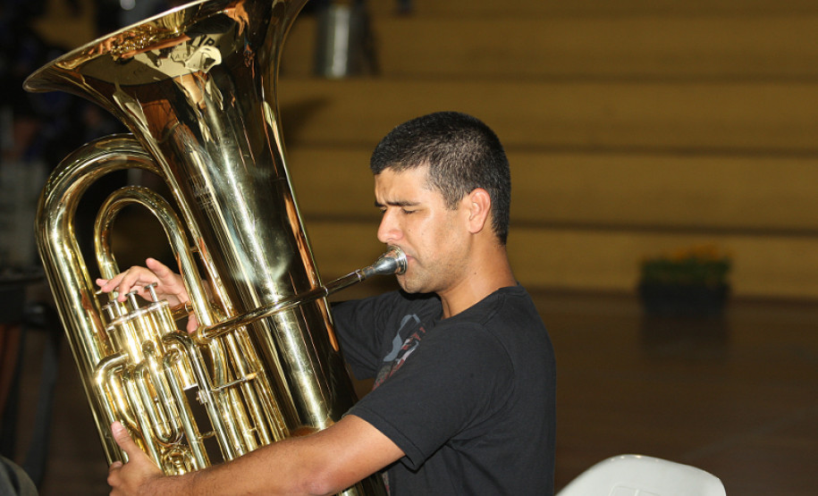 CURITIBA/PR - ENCONTRO DE FANFARRAS E BANDAS DE CURITIBA - LOCAL: GINÁSIO DA PRAÇA OSVALDO CRUZ - 23/11/2012