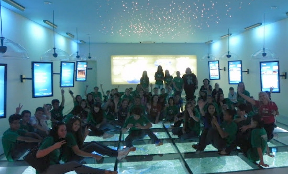 Os grupos conheceram o Ecomuseu da usina hidroelétrica de Itaipu.