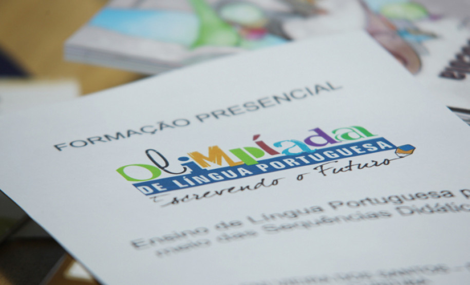 Foto de curso sobre a Olimpíada de Língua Portuguesa - Escrevendo o Futuro