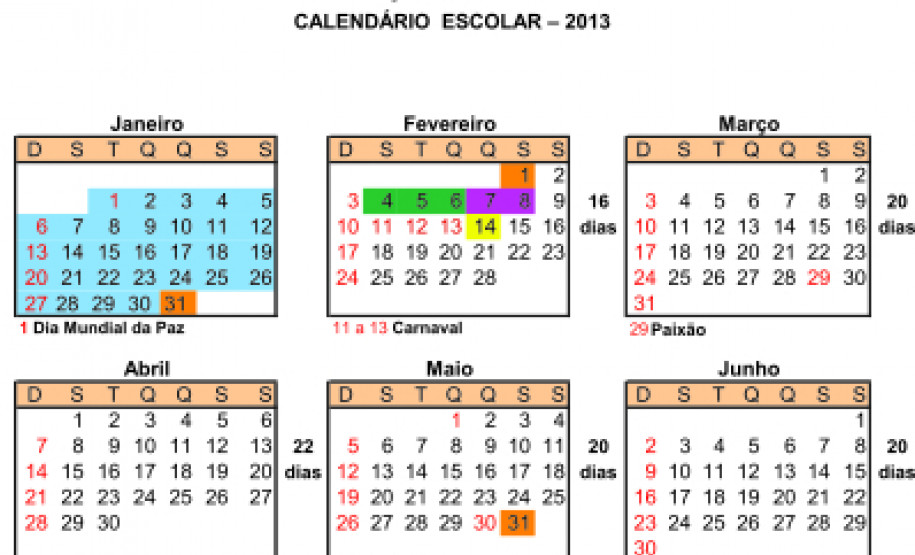 Os professores voltam às atividades no dia 4 de fevereiro. Já os estudantes, voltam às aulas no dia 14 do mesmo mês.
