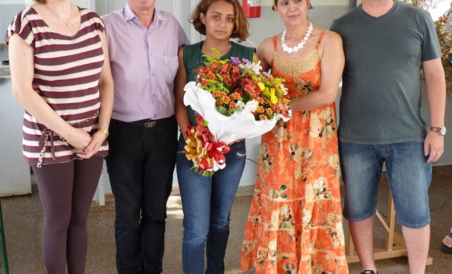 Mara Domingos da Silva, do 9º ano do Colégio Estadual São Pedro, em São Pedro do Iguaçu (centro).
