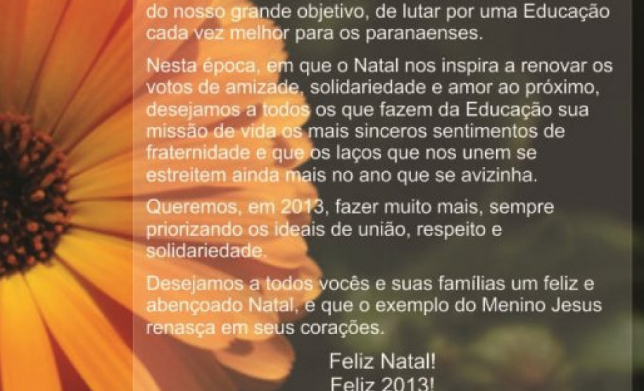 Confira a mensagem do vice-governador e secretário de Estado da Educação para a comunidade escolar do Paraná