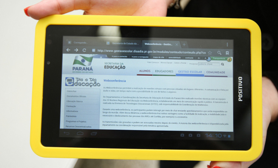 CURITIBA,PR 22 DE JANEIRO DE 2013 - Secretaria promove formação para uso de tablets na DITEC.