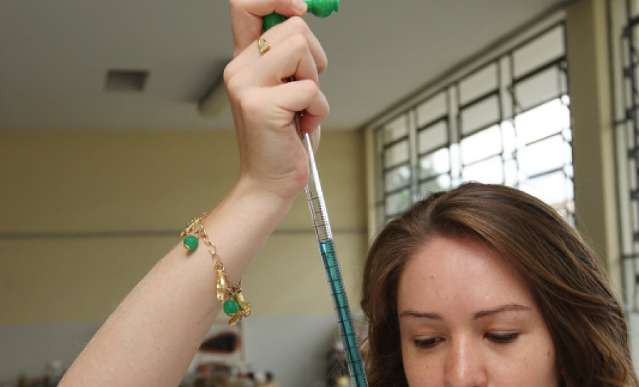 PALMEIRA/PR 20 DE FEVEREIRO DE 2013 - COLÉGIO ESTADUAL DOM ALBERTO GONÇALVES - Laboratório Química & Biologia, Aluna Erika Gorte Osternack.