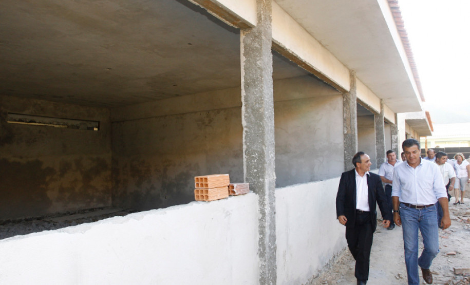 Visita às obras da Escola Municipal Judith Goss de Lima.
