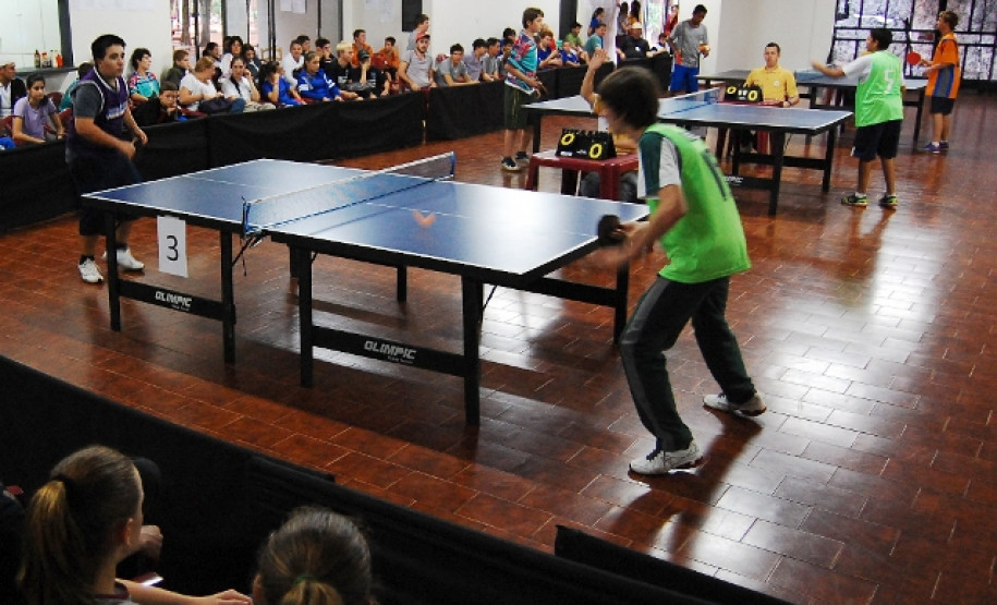 Tênis de Mesa no JEPS 2012.