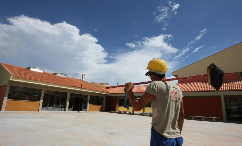 Reformas em colégios estaduais. Foto de arquivo.