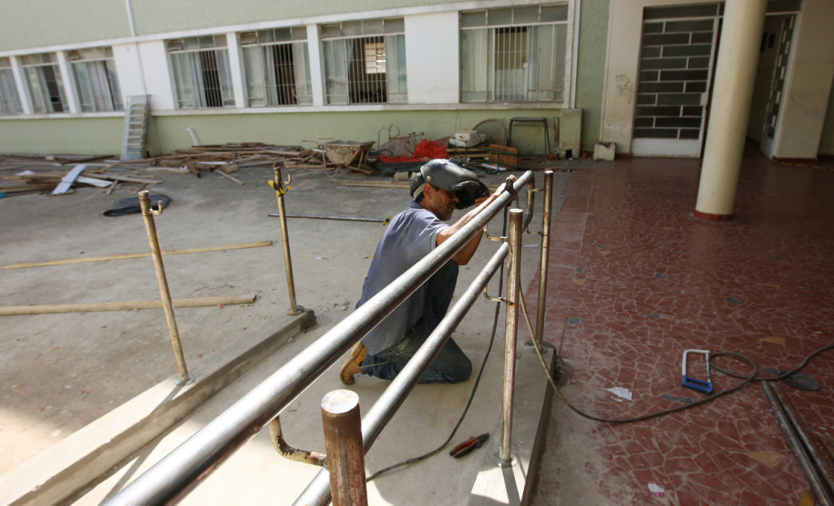 Reformas em colégios estaduais. Foto de arquivo.