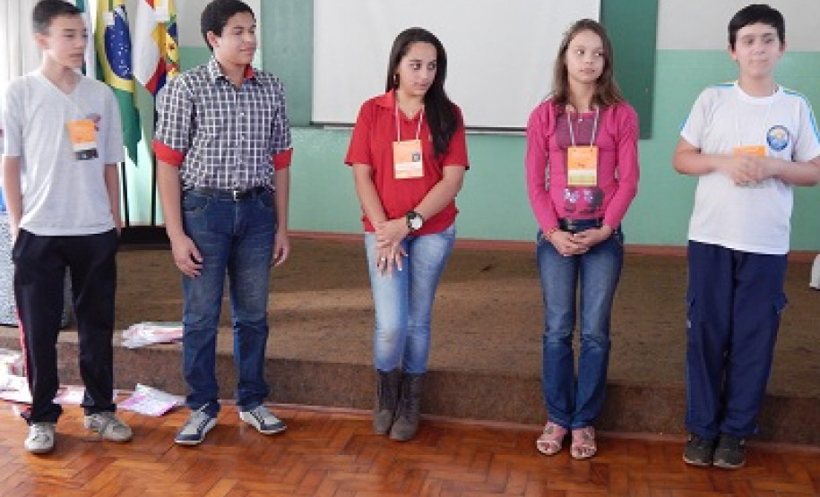Eventos servem para definir delegação que representa o Paraná na 4ª Conferência Nacional Infantojuvenil pelo Meio Ambiente, Brasília. Atividades do NRE de Apucarana.