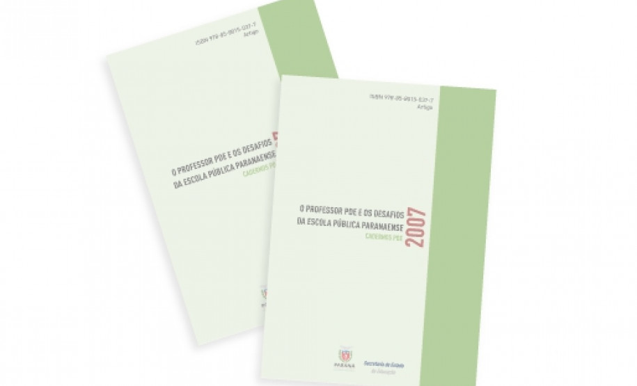 Cadernos do PDE são disponibilizados para o professor