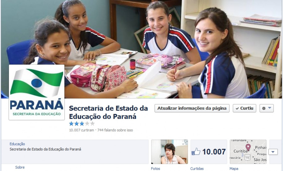 A página oficial da Secretaria no Facebook ultrapassou a marca de 10 mil fãs. São milhares de pessoas recebendo atualizações como notícias e avisos.