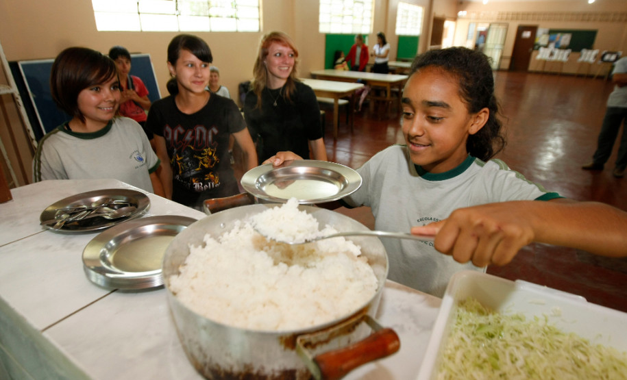 Rio Azul, Colegio Estadual Dr. Chafic Cury, na foto a aluna Schaene de Souza. 14-11-13.