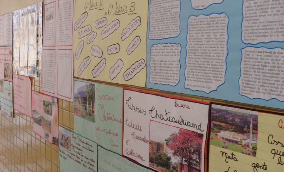 Alunos mostram trabalhos de valorização do município