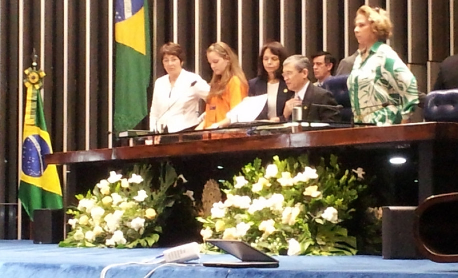 Estudante de 15 anos foi a 3ª colocada no concurso Jovem Senador. Sugestões da paranaense podem ser convertidas em projetos de lei.