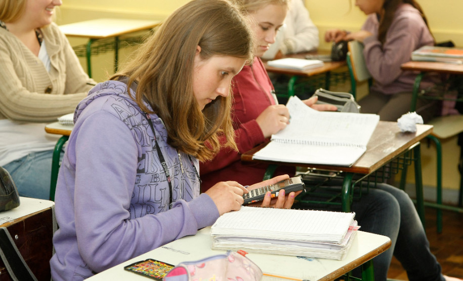 Pais de alunos que estão saindo da rede municipal para a estadual ou que vão passar para o ensino médio devem ir assinar matrícula nesta semana. Na foto, o Colégio Estadual do Campo Professor Estanislau Wrublewski, em Cruz Machado. 13-11-13