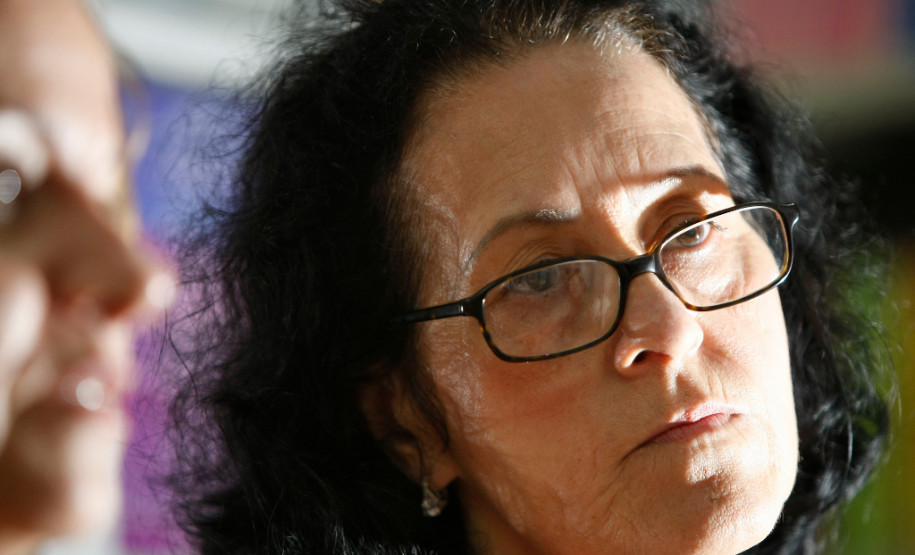 EJA - Colégio Estadual Dom Áttico Eusébio da Mota, na foto a aluna Dalva Maria Lucema de Oliveira. 16-01-14.